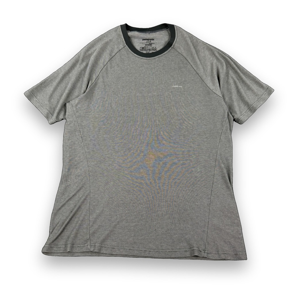 Patagonia Capilene 2 T-Shirt Size L Gray Crew Neck Performance Capilene 2
